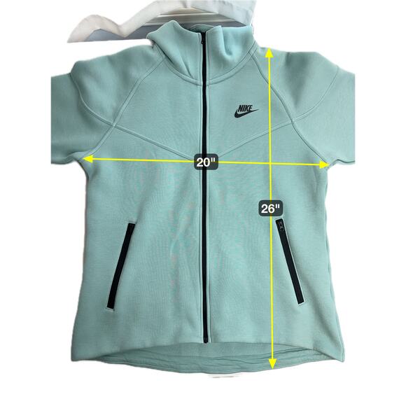NWOT Nike Green Tech Fleece Full Zip Hoodie Womens Size Medium M FB8338-309 - Picture 11 of 11